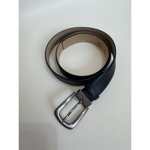 CHANEL - Men's Calfskin Leather Belt Black 95 Cm‎ 38 In
